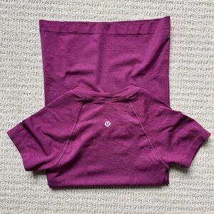 Lululemon Purple Swiftly Tech Shortsleeve top